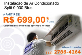 Instalação de Ar Condicionado na Vila Jacuí